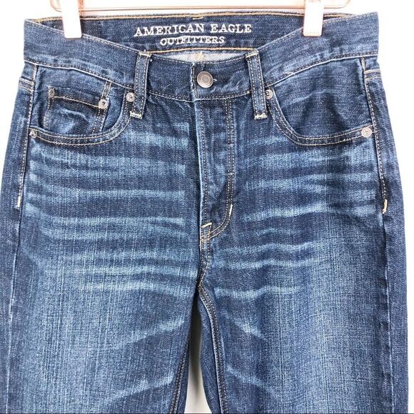 AMERICAN EAGLE | Vintage Hi-Rise Dark Wash Denim Jeans Women’s Size 2 - Picture 3 of 9